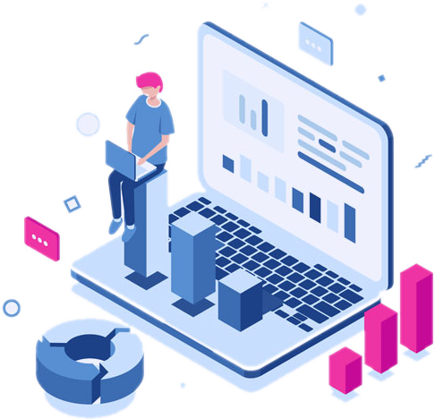 computer business analytics worker computer business analytics worker